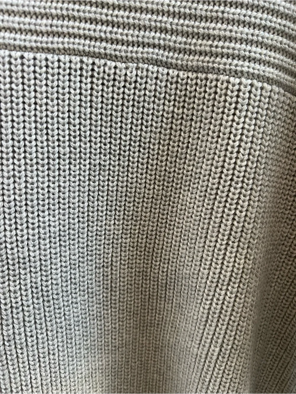 NWT Weekend Max Mara Pearl Grey Chunky Knit Sweater XL